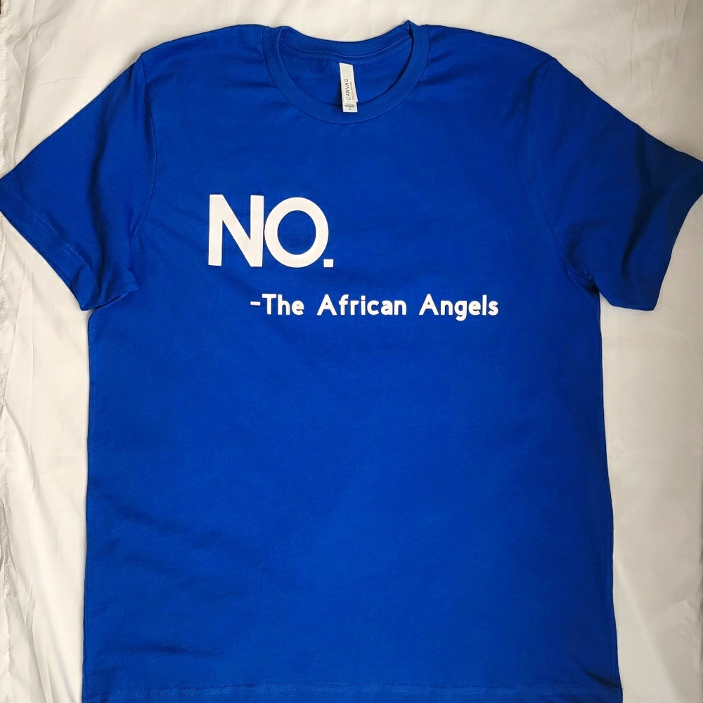 "NO. -The African Angels" shirt.